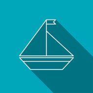 Vector icon of yacht N3