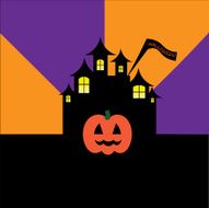 Cover pumpkin orange violet projector