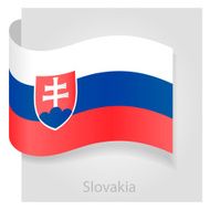 Slovakia flag vector illustration