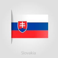 Slovakia flag vector illustration N2
