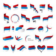biggest collection of vector flags Serbia Montenegro N2