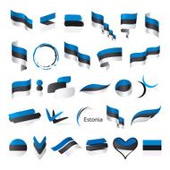 biggest collection of vector flags Estonia N2