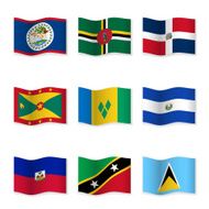 Waving flags of different countries 10