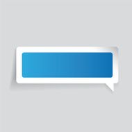 Empty label vector speech bubble N4