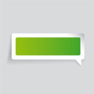 Empty label vector speech bubble N5