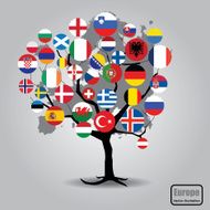 European Union country flag design Vector illustration