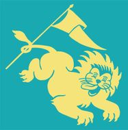 Flag Attach to Lion&#039;s Tail