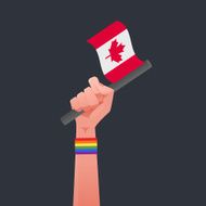 Canada flag &amp; Sexuality symbol