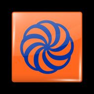 Flag of Armenia Glass Icon Square Shape