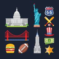 Traditional Symbols of Architecture and Culture USA