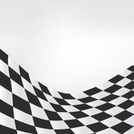checkered race flag waveing vector background layout design