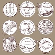 Sketch sea logotype