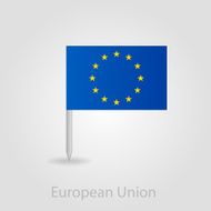 European Union flag pin map icon N2