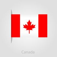Canada flag vector illustration