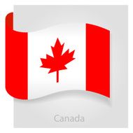 Canada flag vector illustration N2