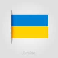 Ukraine flag vector illustration