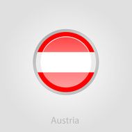 Austria flag button vector illustration N3