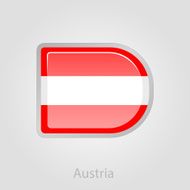 Austria flag button vector illustration N4