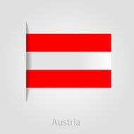 Austria flag vector illustration