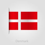 Denmark flag vector illustration