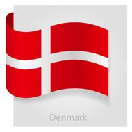 Denmark flag vector illustration N2