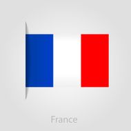 France flag vector illustration