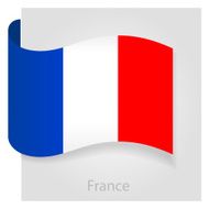 France flag vector illustration N2