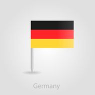 Germany flag pin map icon vector illustration N2