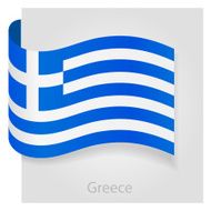 Greece flag vector illustration N2