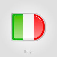Italy flag button vector illustration N4