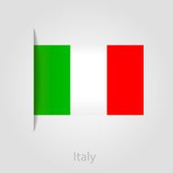 Italy flag vector illustration