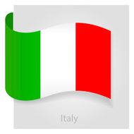 Italy flag vector illustration N2