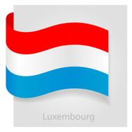 Luxembourg flag vector illustration N2