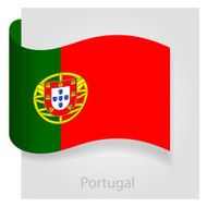 Portugal flag vector illustration N2