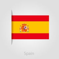 Spanish flag vector illustration