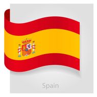 Spanish flag vector illustration N2