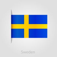 Sweden flag vector illustration