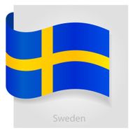 Sweden flag vector illustration N2