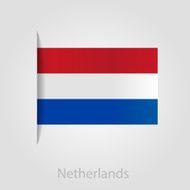 Netherlands flag vector illustration
