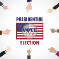 Voting concept America presidential election 2016