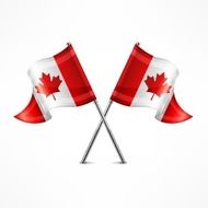 Two Canadian flag