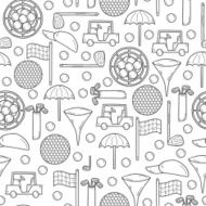 Seamless golf equipment background N2