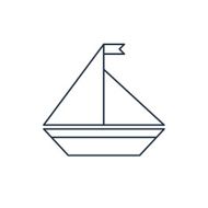 Vector icon of yacht N5