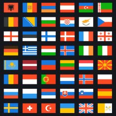Flags of Europe complete set N2