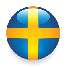 World Flag Buttons Sweden