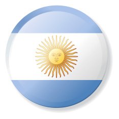 Flag Lapel Button - Argentina