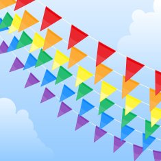 Rainbow pennants