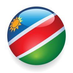 World Flag Button Namibia
