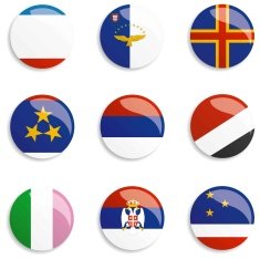 World Flag buttons N33