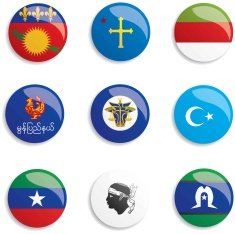 World Flag buttons N35